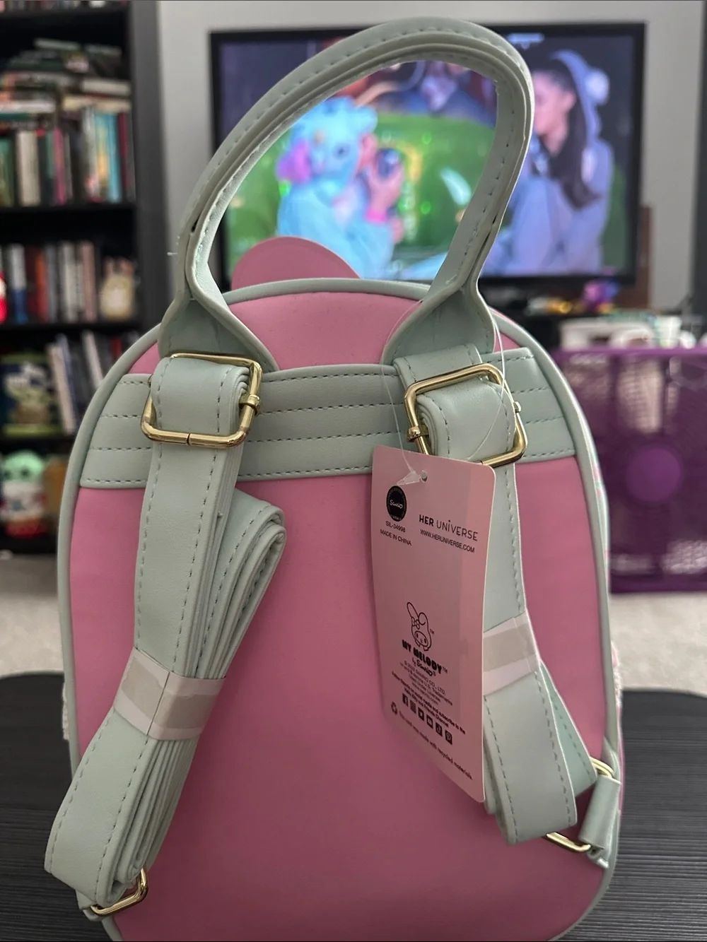 Sanrio My Melody Pink & Light Blue Floral Mini Backpack